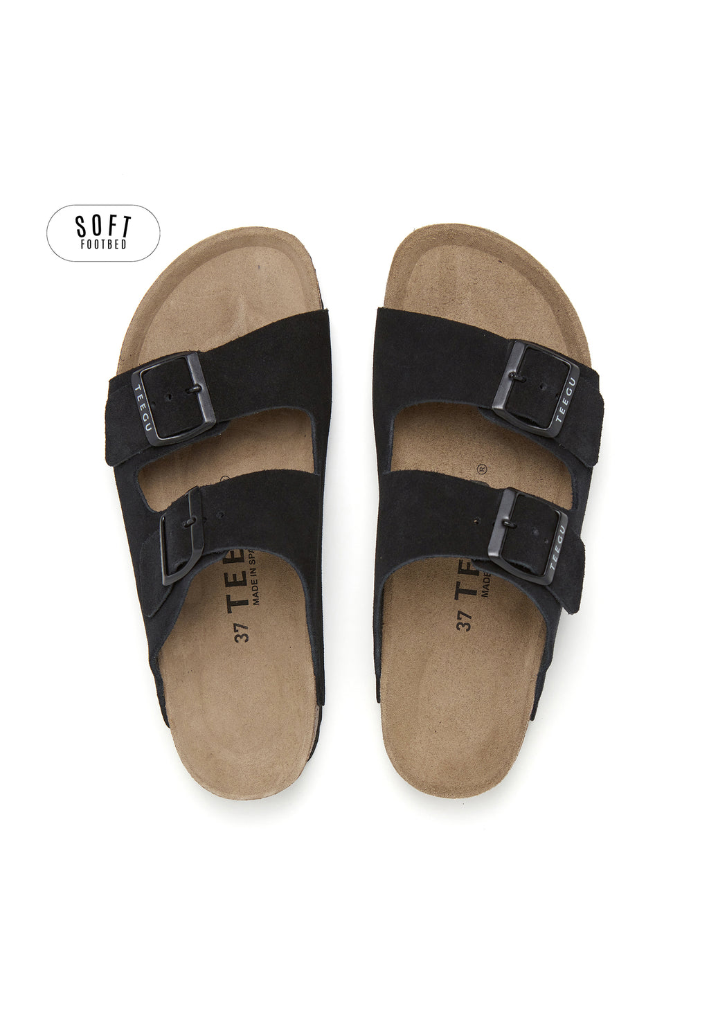 Sandalias Planta Soft - Negro
