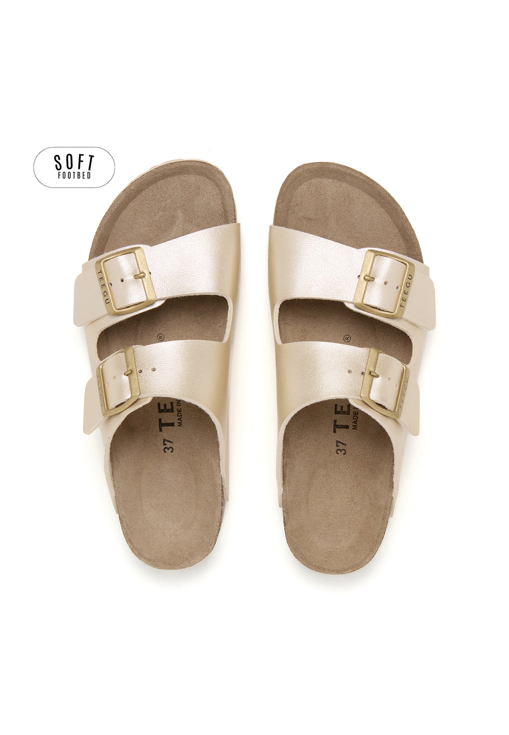 Sandalias Planta Soft - Dorado