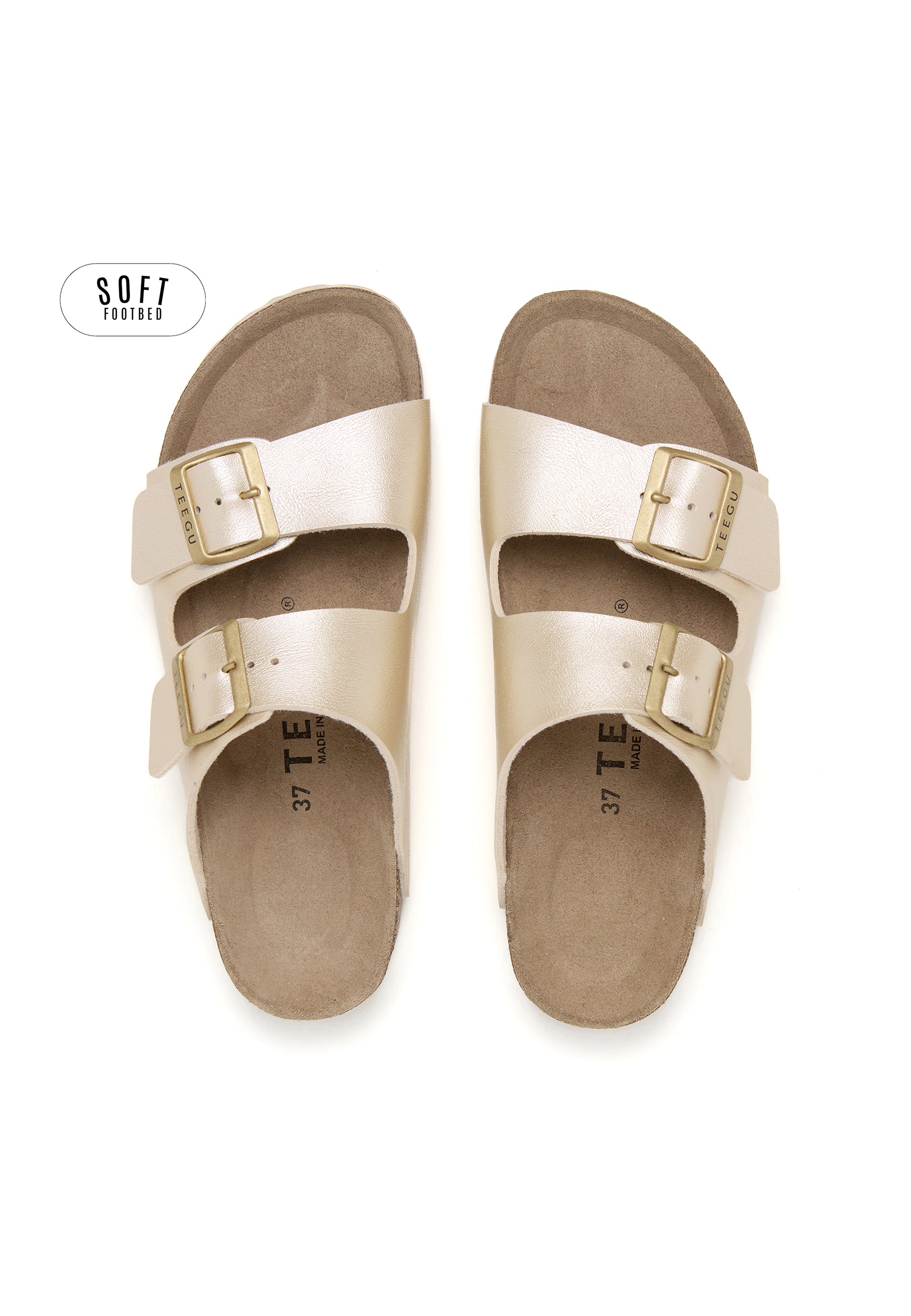 Sandalias Planta Soft - Dorado