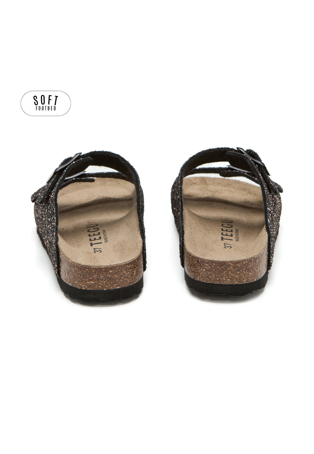 Planta Soft Sandals - Black