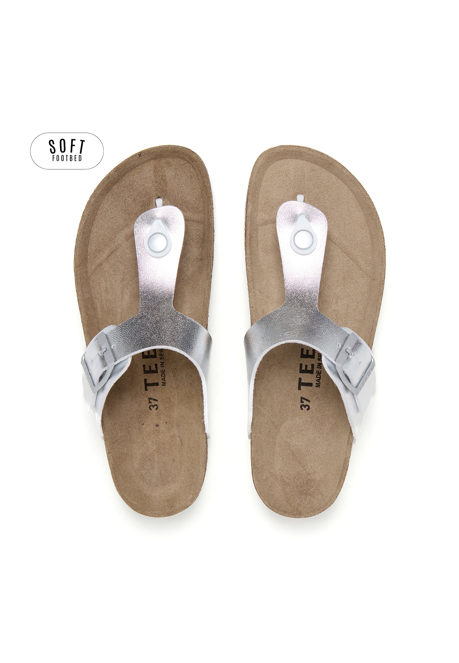 Planta Soft Sandals - Silver