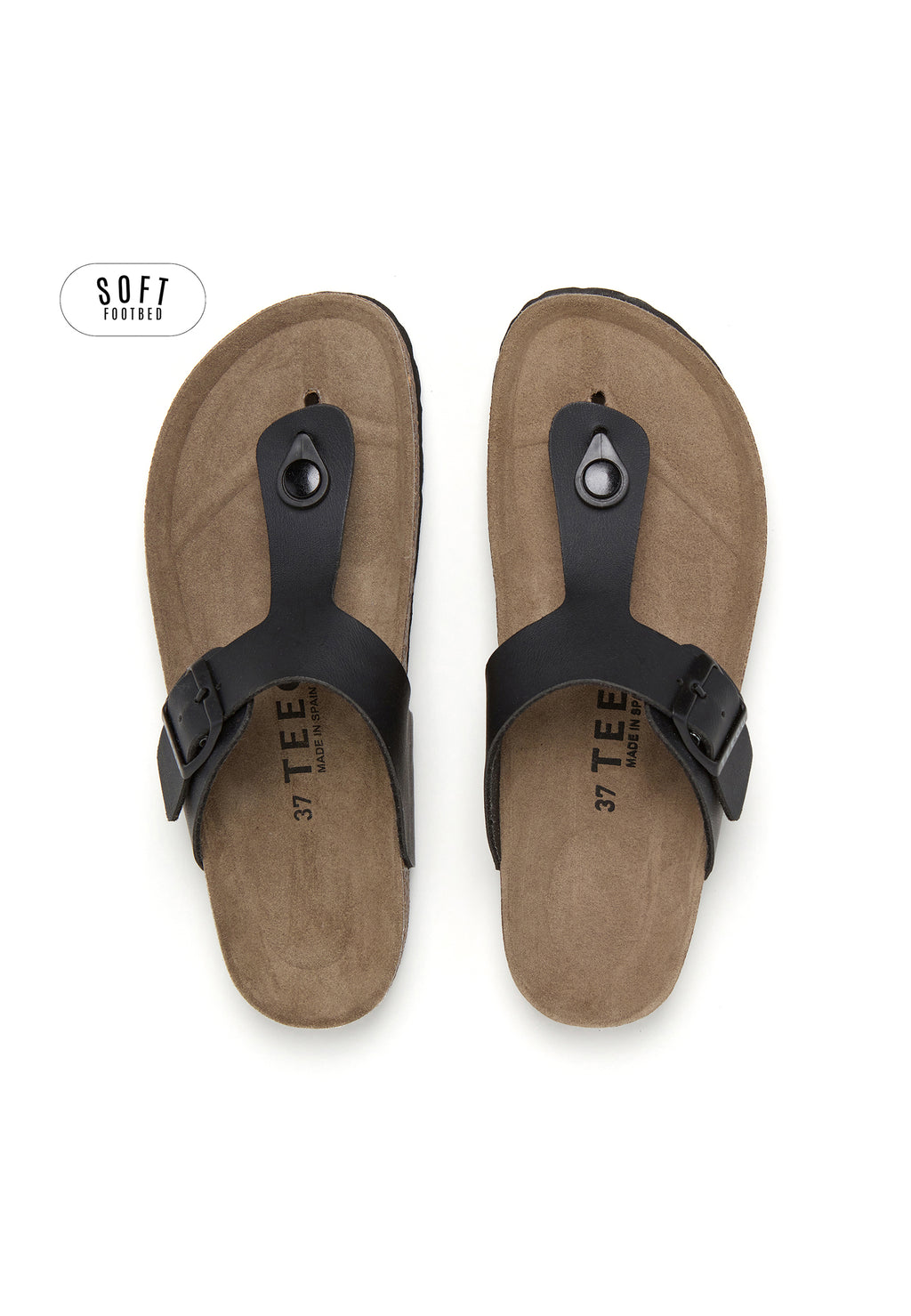 Sandales Planta Soft - Noir Jais