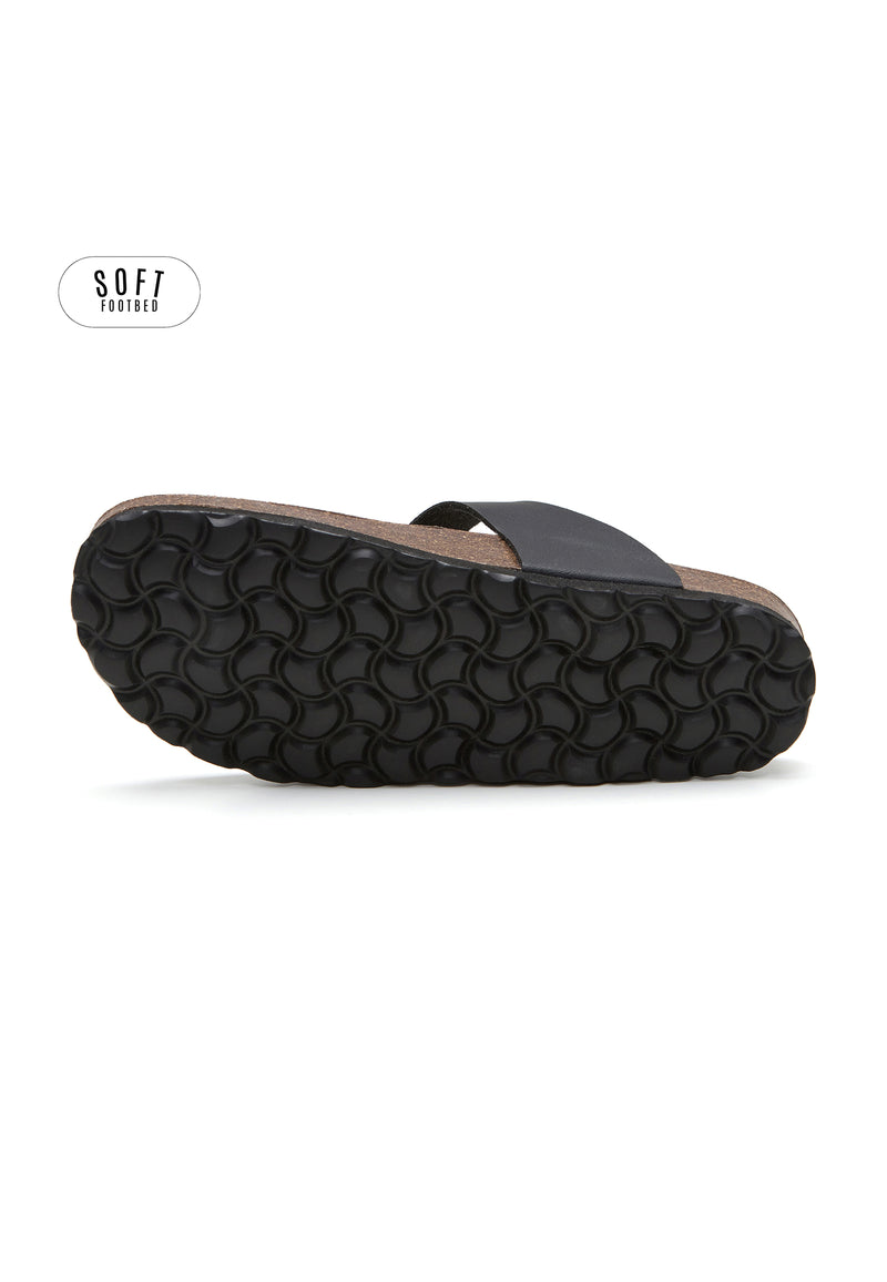 Planta Soft Sandals - Jet Black
