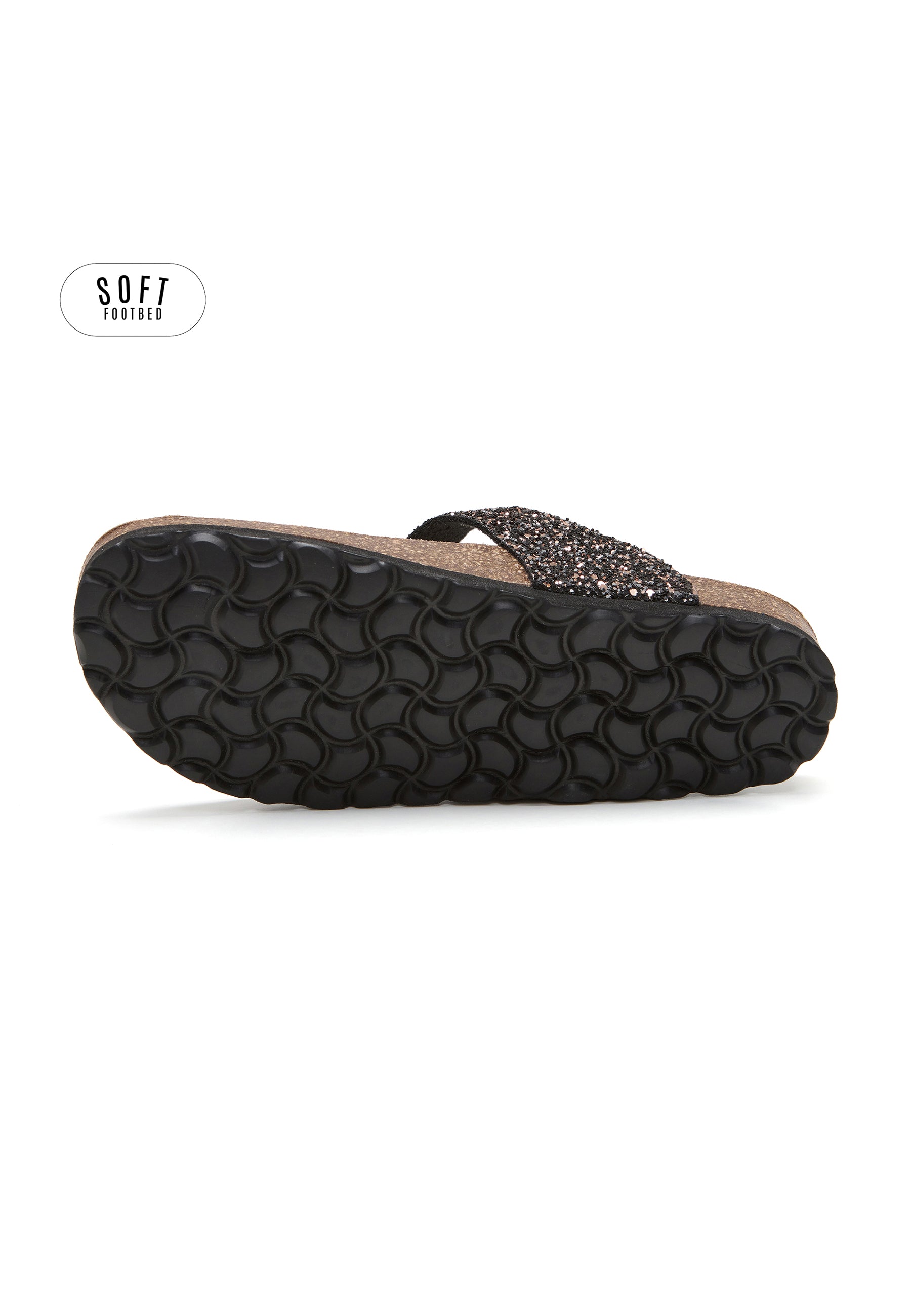 Sandalias Planta Soft - Negro