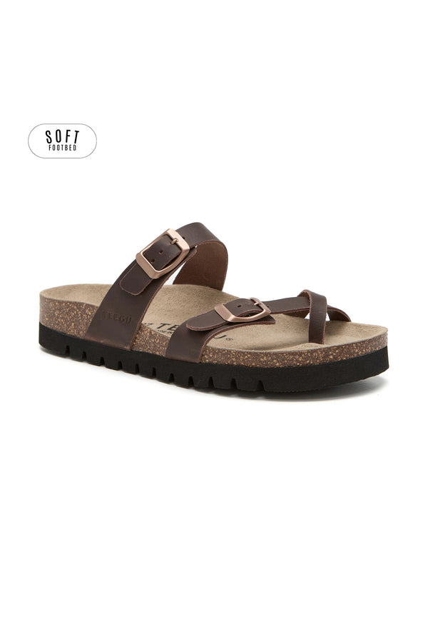 Sandalias Planta Soft - Marrón