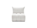 Azra - Silla 1 Plaza Sin Apoyabrazos Para Sofá Modular - Tela Bouclette