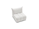 Azra - Silla 1 Plaza Sin Apoyabrazos Para Sofá Modular - Tela Bouclette