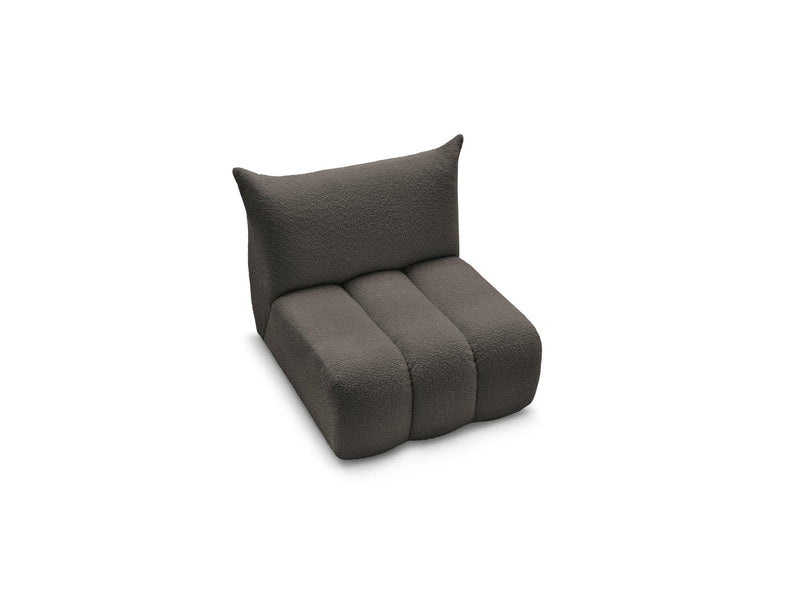 Azra - Silla 1 Plaza Sin Apoyabrazos Para Sofá Modular - Tela Bouclette