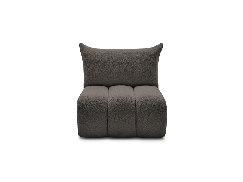Azra - Silla 1 Plaza Sin Apoyabrazos Para Sofá Modular - Tela Bouclette