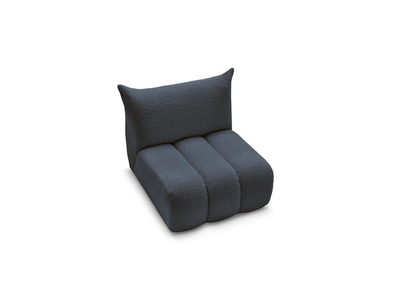 Azra - Silla 1 Plaza Sin Apoyabrazos Para Sofá Modular - Tela Bouclette