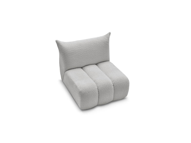 Azra - Silla 1 Plaza Sin Apoyabrazos Para Sofá Modular - Tela Bouclette