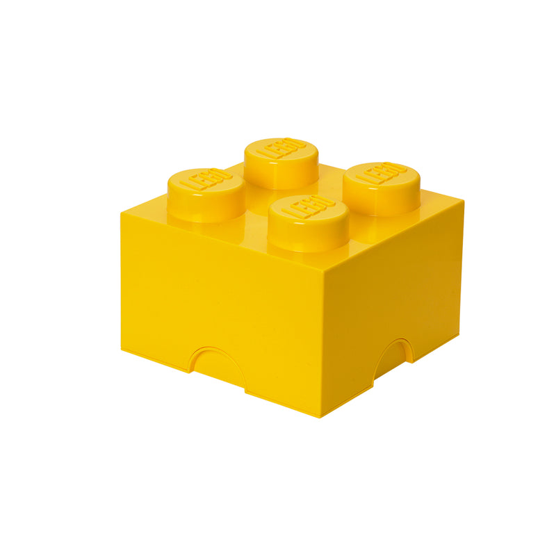 Boîte De Rangement - Brique 4 Plots - Jaune