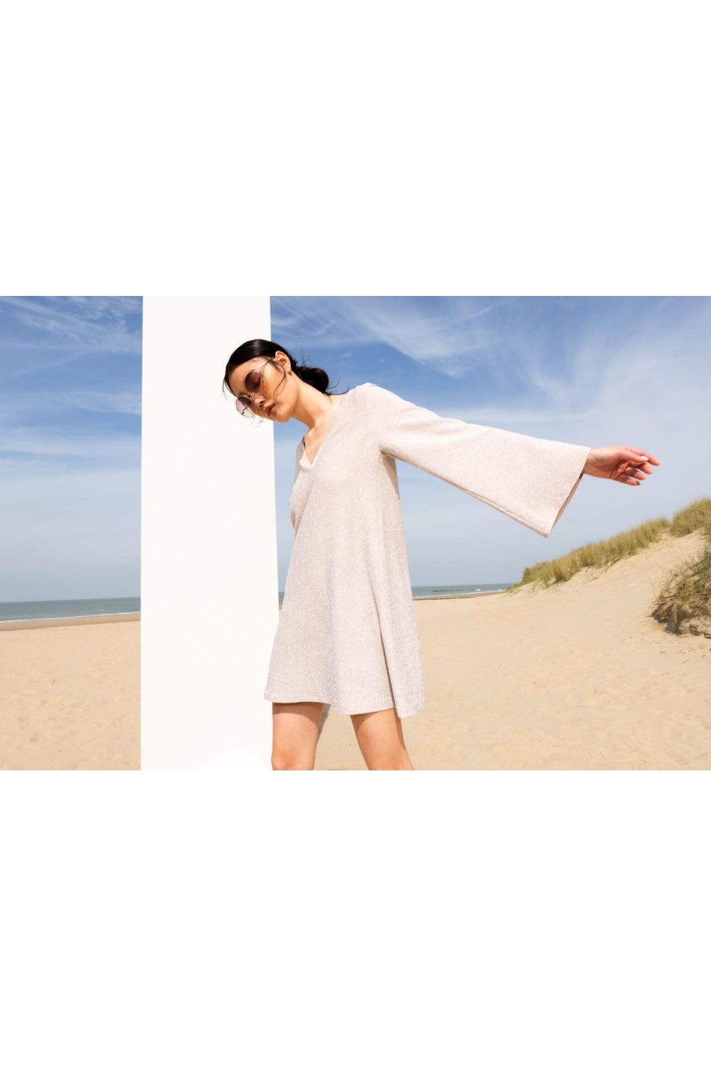 The Joni Beige Dress