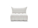 Azra - 2 Seater Armless Chair for Modular Sofa - Bouclette Fabric