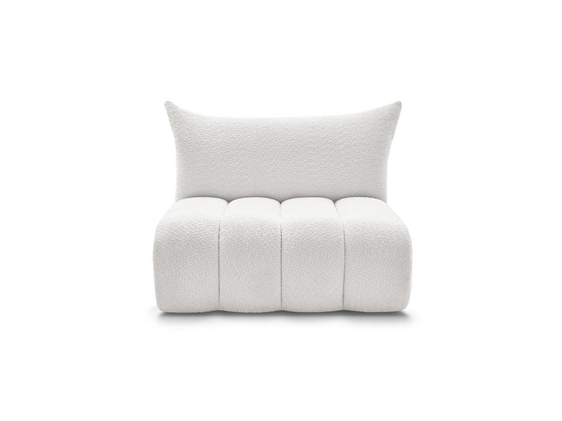 Azra - 2 Seater Armless Chair for Modular Sofa - Bouclette Fabric