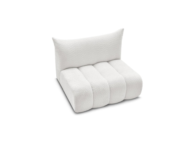 Azra - 2 Seater Armless Chair for Modular Sofa - Bouclette Fabric
