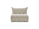 Azra - 2 Seater Armless Chair for Modular Sofa - Bouclette Fabric