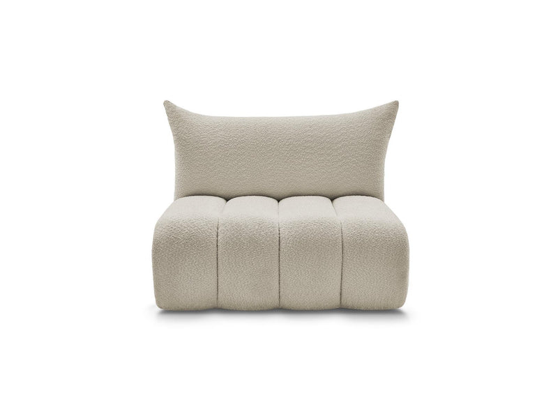 Azra - 2 Seater Armless Chair for Modular Sofa - Bouclette Fabric