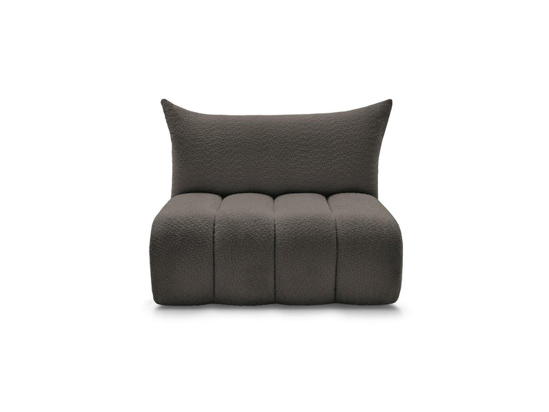 Azra - 2 Seater Armless Chair for Modular Sofa - Bouclette Fabric