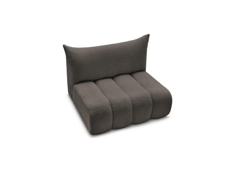 Azra - 2 Seater Armless Chair for Modular Sofa - Bouclette Fabric