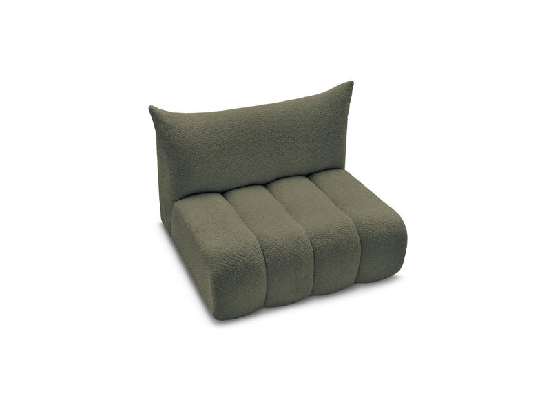 Azra - 2 Seater Armless Chair for Modular Sofa - Bouclette Fabric