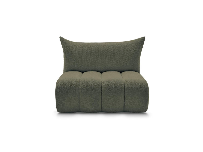 Azra - 2 Seater Armless Chair for Modular Sofa - Bouclette Fabric