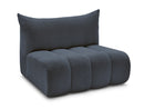 Azra - Chauffeuse 2 Places Sans Accoudoir Pour Canapé Modulable - Tissu Bouclette