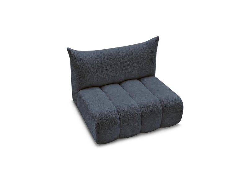 Azra - 2 Seater Armless Chair for Modular Sofa - Bouclette Fabric