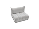 Azra - 2 Seater Armless Chair for Modular Sofa - Bouclette Fabric
