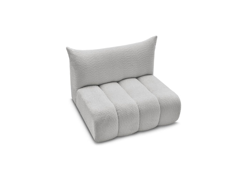 Azra - 2 Seater Armless Chair for Modular Sofa - Bouclette Fabric