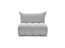 Azra - 2 Seater Armless Chair for Modular Sofa - Bouclette Fabric