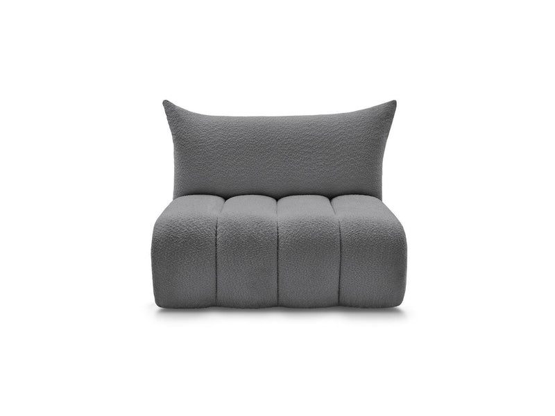 Azra - 2 Seater Armless Chair for Modular Sofa - Bouclette Fabric