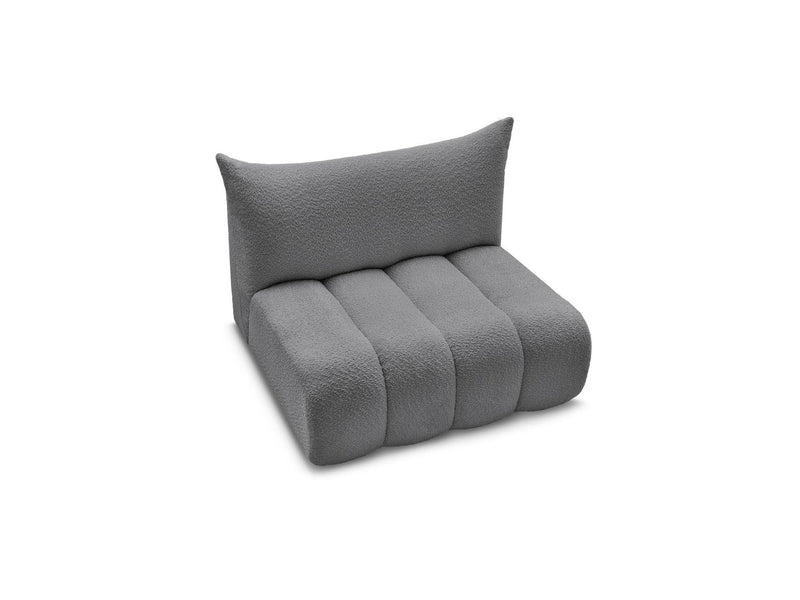 Azra - 2 Seater Armless Chair for Modular Sofa - Bouclette Fabric