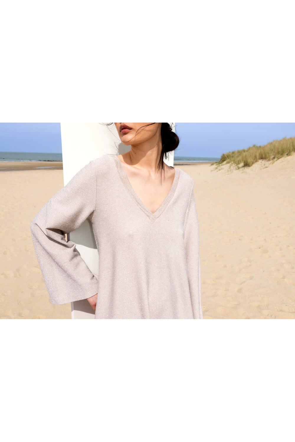 The Joni Beige Dress