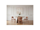 Gaston - Set - With Round Oak Veneer Dining Table + 4 Pia Chairs
