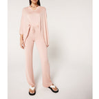 Pantalón Jogger De Seda Y Cachemira Kwanita - Pétalo Delicado