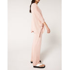 Pantalón Jogger De Seda Y Cachemira Kwanita - Pétalo Delicado