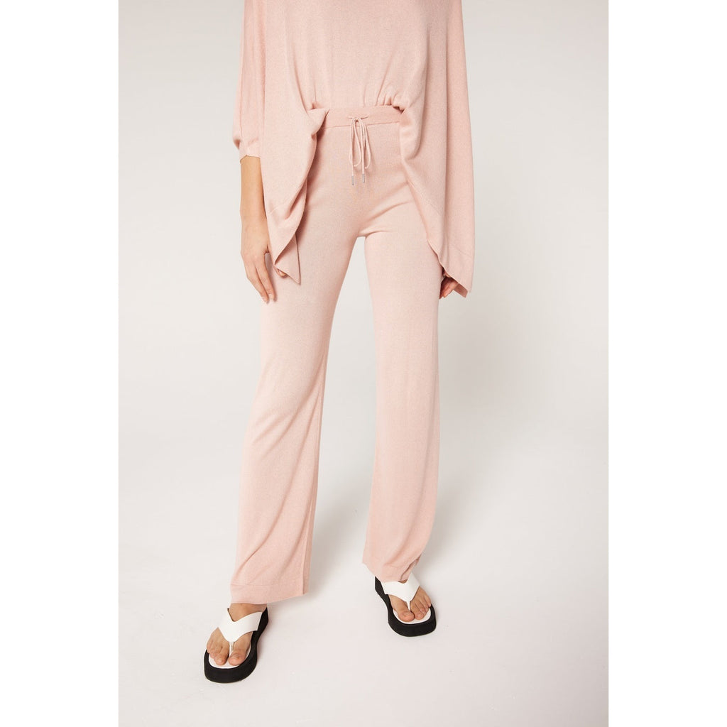 Pantalón Jogger De Seda Y Cachemira Kwanita - Pétalo Delicado