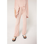 Pantalón Jogger De Seda Y Cachemira Kwanita - Pétalo Delicado