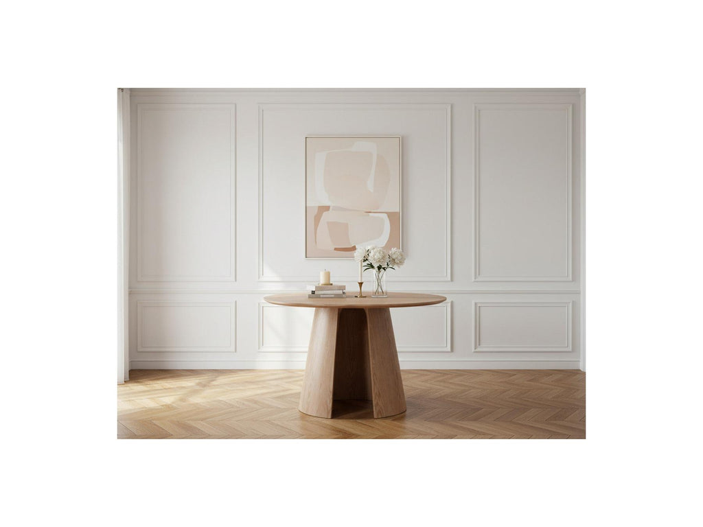 Gaston - Mesa de comedor redonda - Chapa de roble