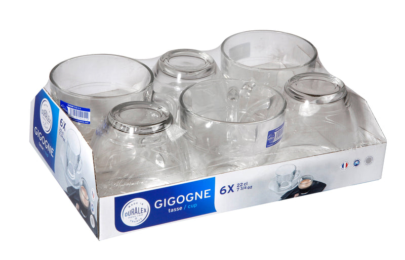 Pack De 6 Tasses Gigogne - Transparent - 22Cl