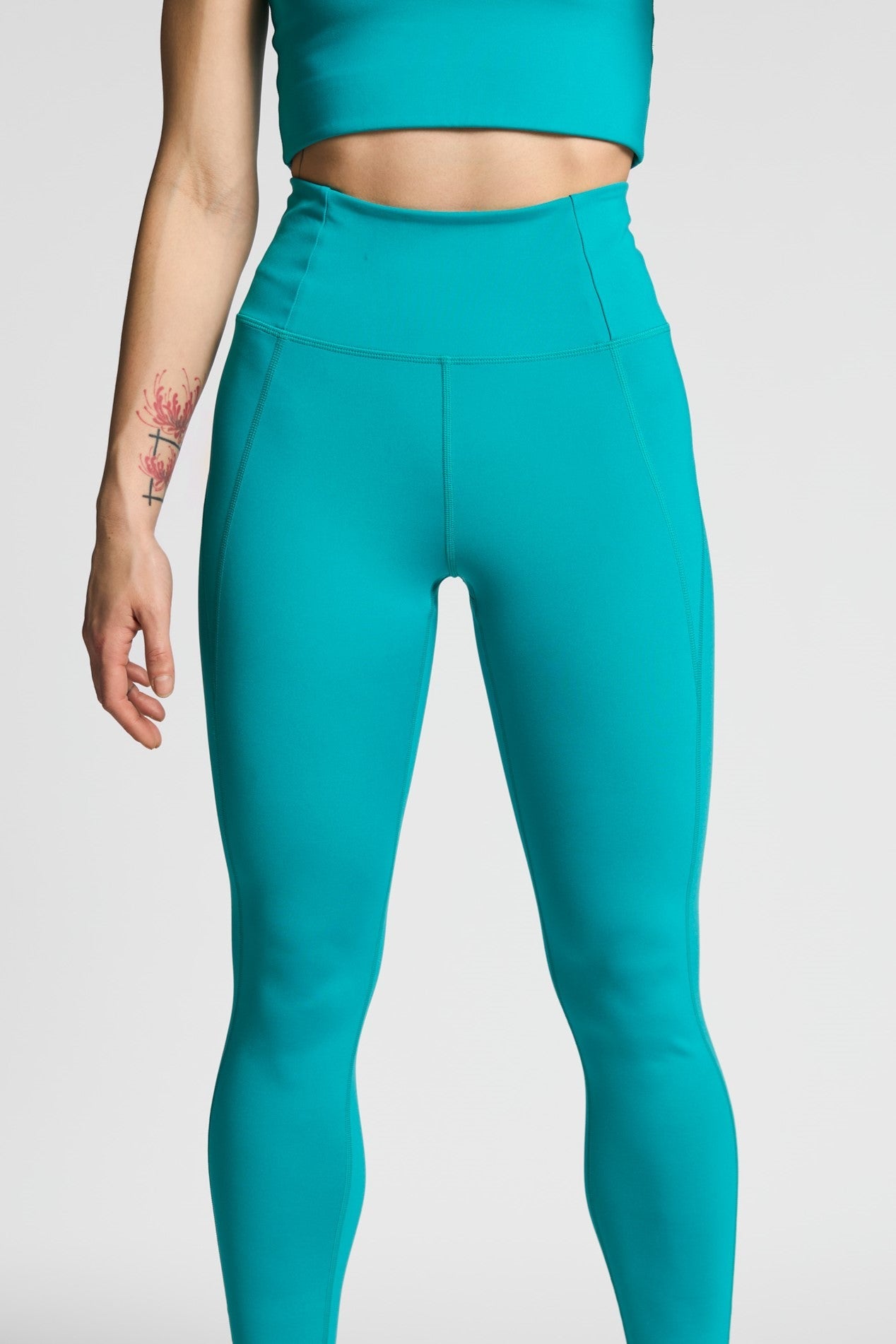 Legging - Compressive High Rise - Peacock