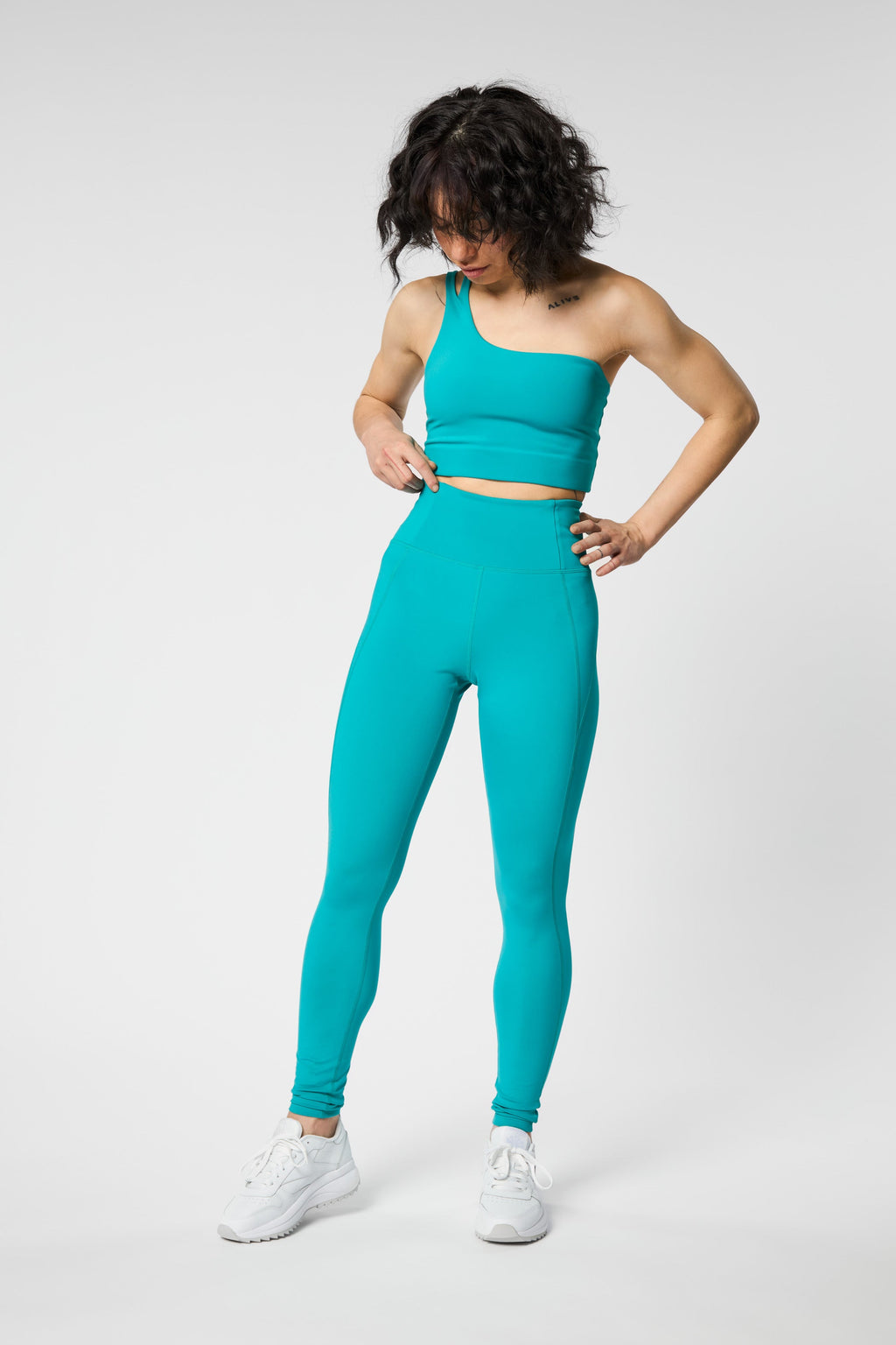 Legging - Compressive High Rise - Peacock
