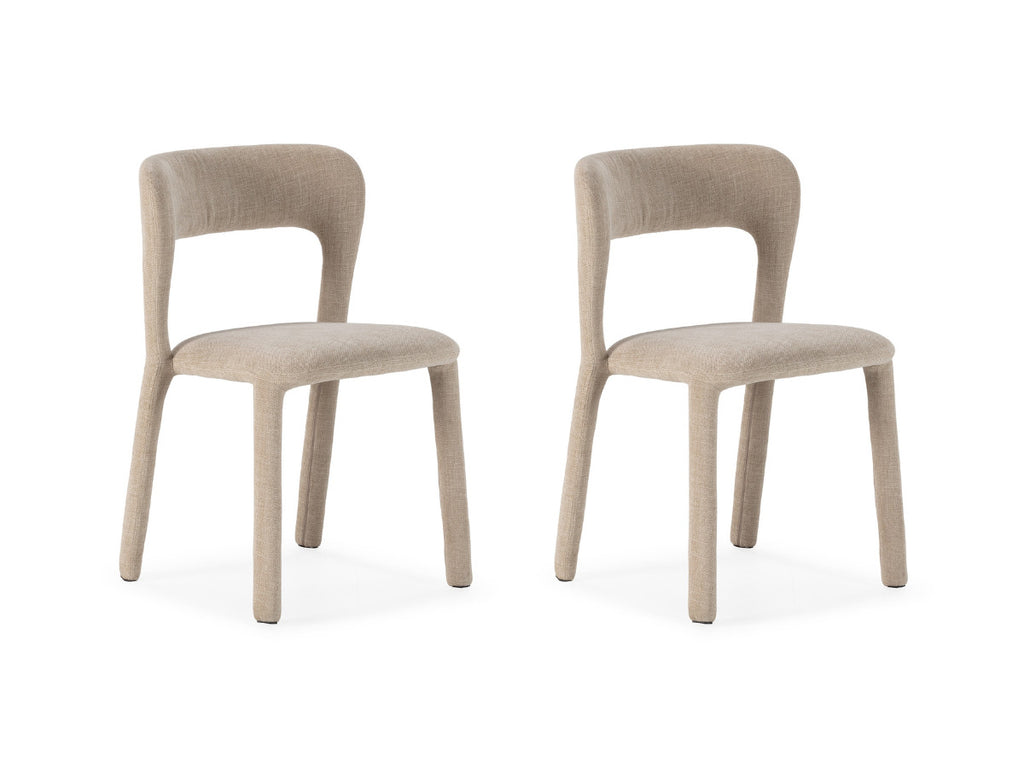 Pia - Lot De 2 Chaises - Tissu