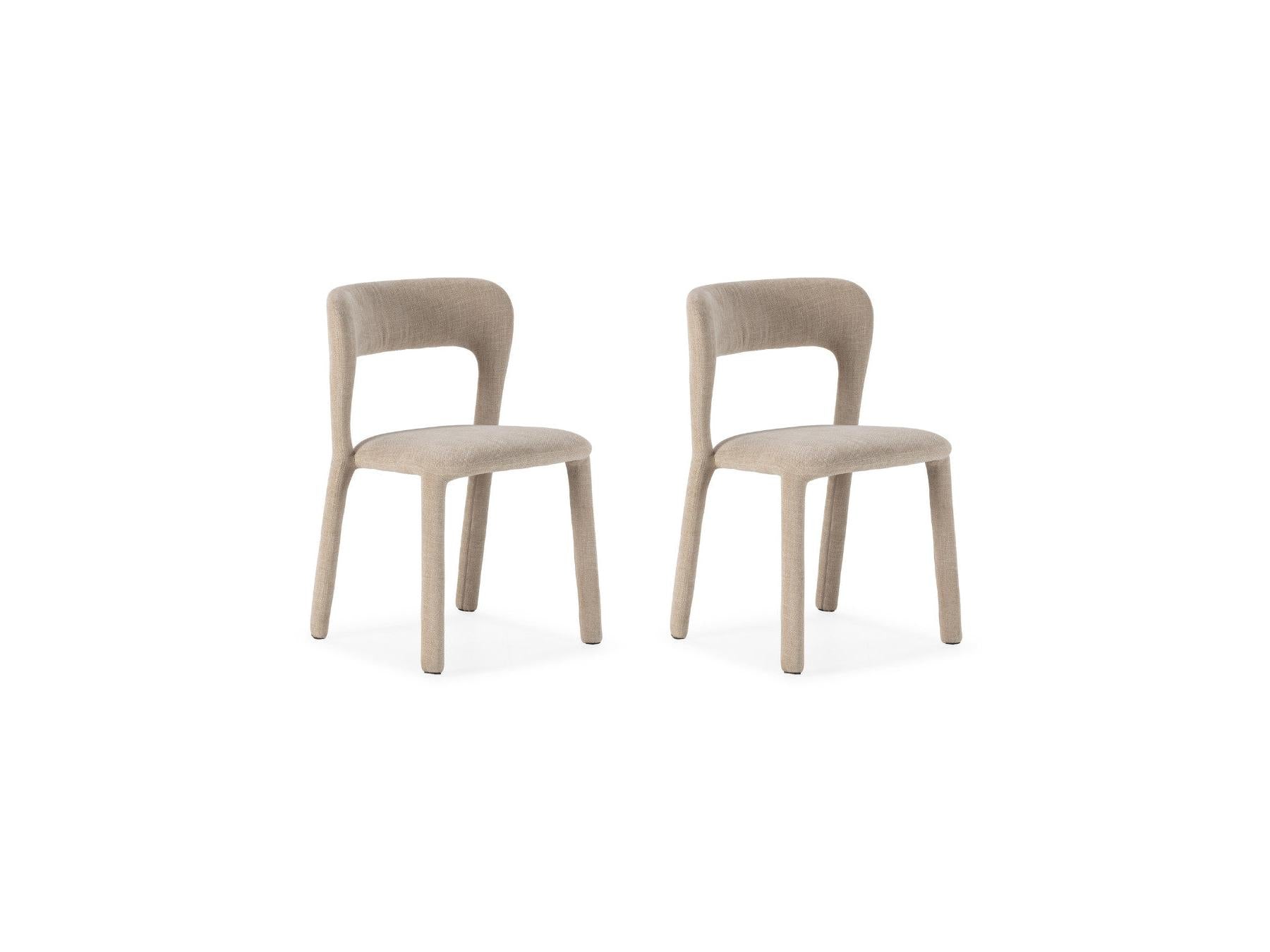 Pia - Lot De 2 Chaises - Tissu