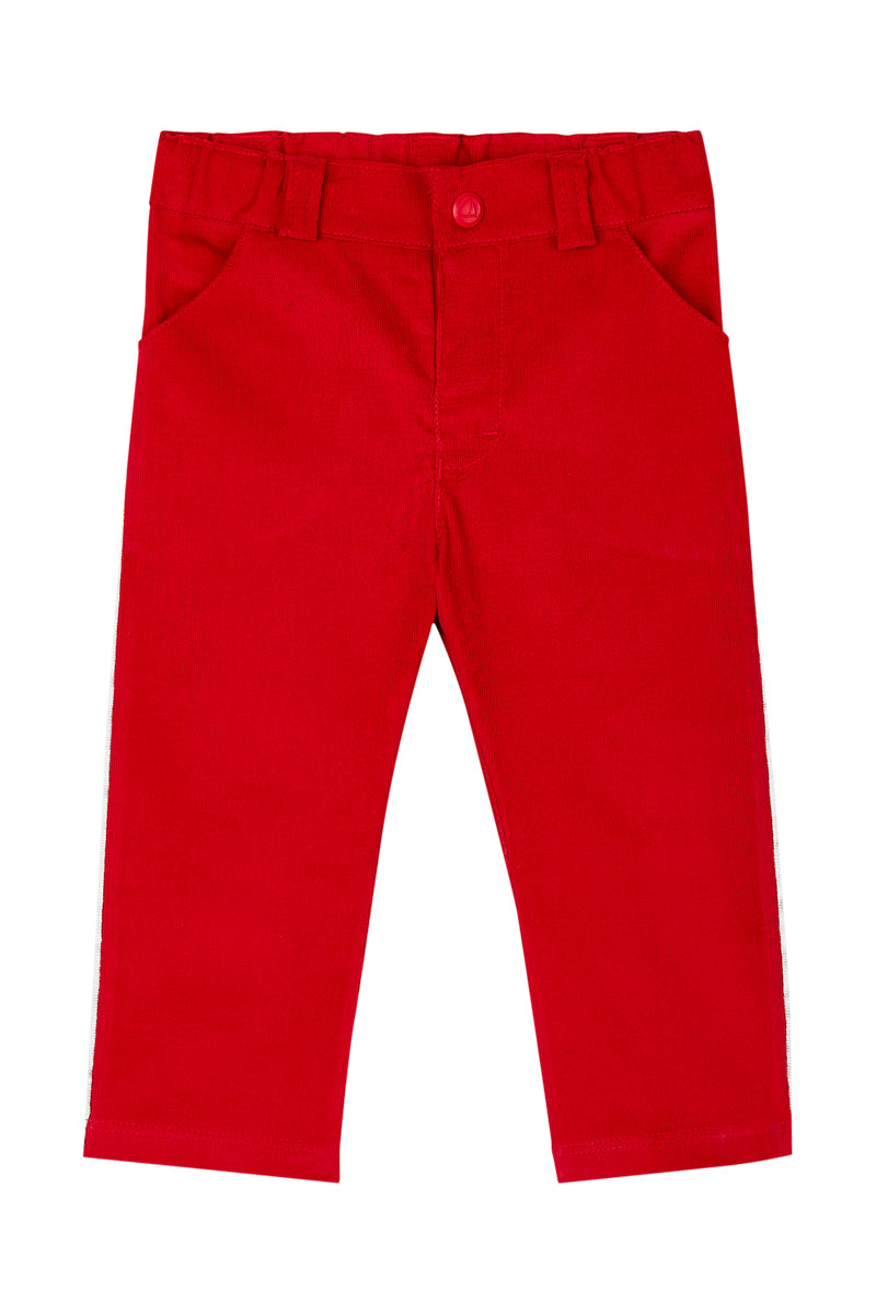 Pantalón De Terciopelo - Rojo - Bebé Niño