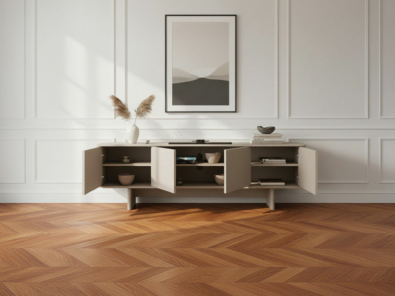 Mueble TV Esteban de 4 puertas Formas Geométricas