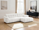 Jaya Fixed Corner Sofa Chenille Fabric - Right Angle