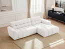 Jaya Fixed Corner Sofa Chenille Fabric - Right Angle
