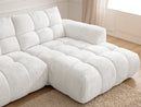 Jaya Fixed Corner Sofa Chenille Fabric - Right Angle